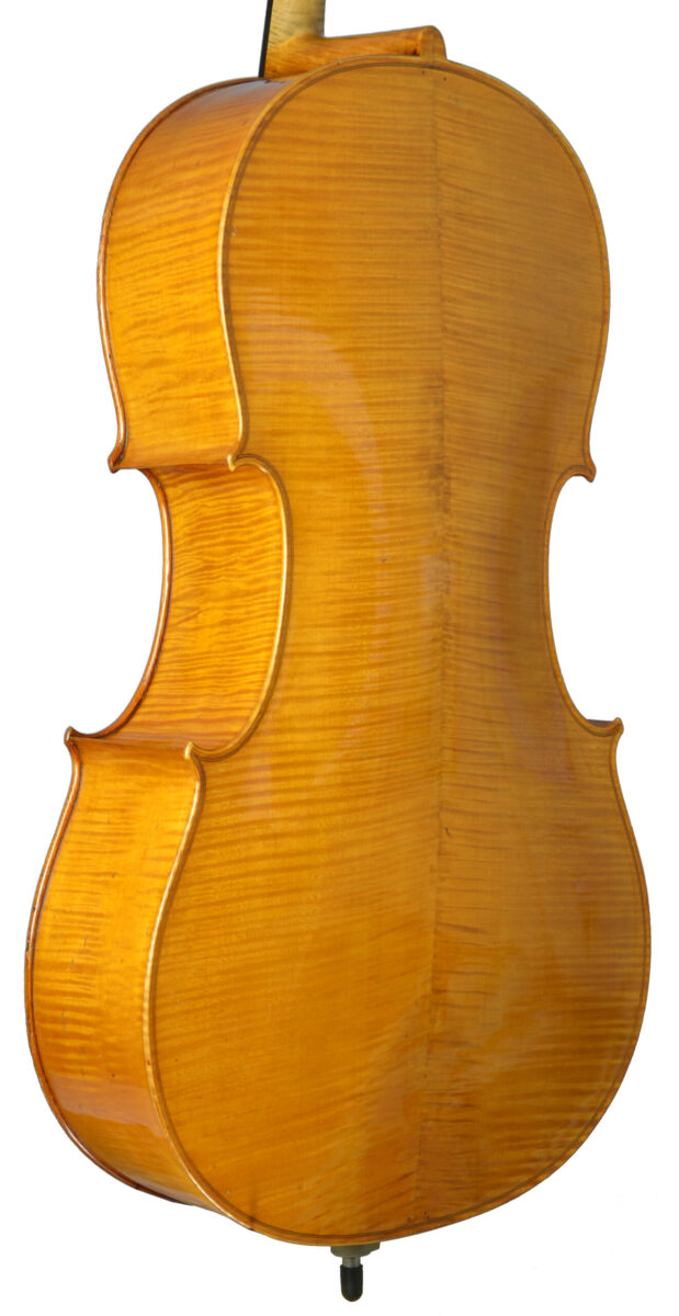 Cello "Gläsel", Rückansicht