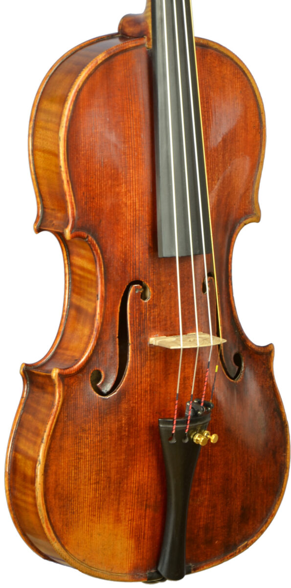Geige mit Zettel "de Zorzi", Vorderansicht